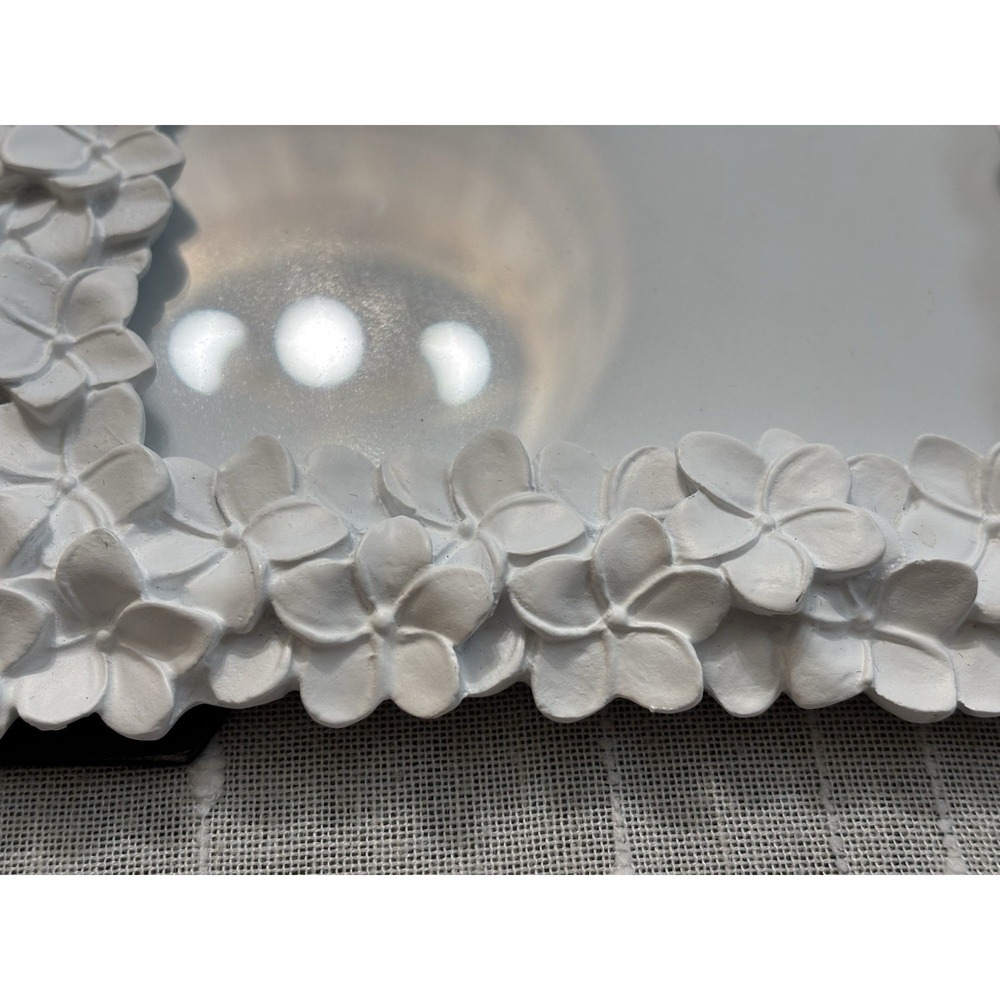 Chic White Plumeria Floral Frame – Boho Coastal Decor & Tropical Vibe Accent 5x7 - Picture 2 of 9